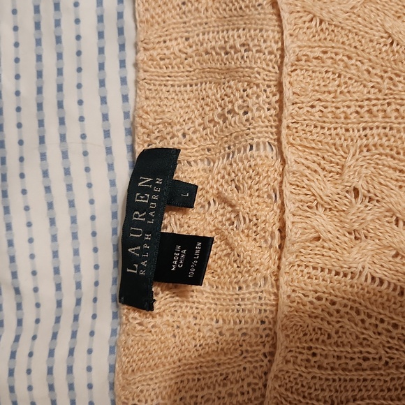 Ralph Lauren Linen Sweater Large - Picture 3 of 4
